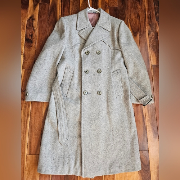IL Classico grey wool trench jacket - Picture 4 of 16